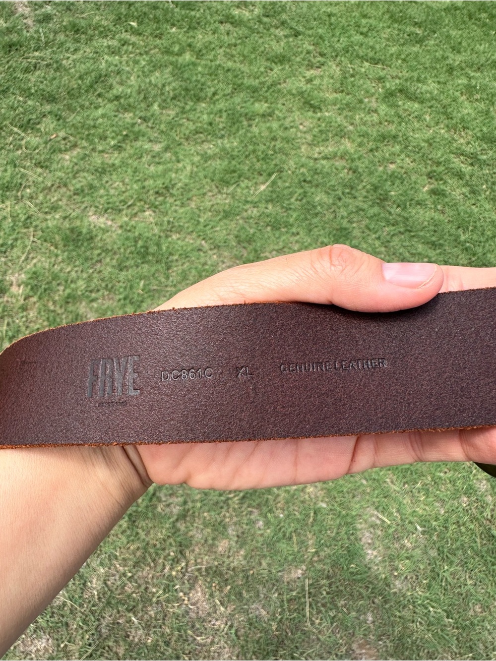 Frye Distressed Brown Leather Womens Belt Size XS-SM - Picture 9 of 10
